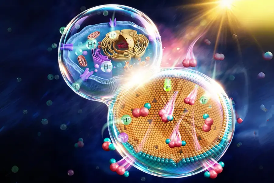 Cell-inspired nanoreactor turns sunlight into hydrogen peroxide